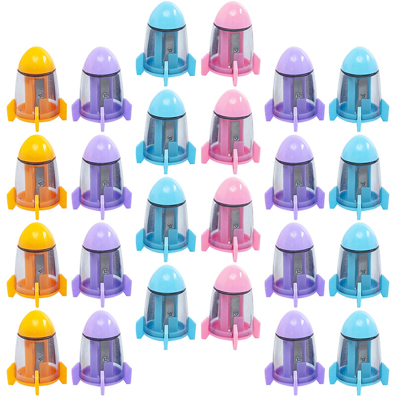 Ručno šiljilo s jednom rupom od 24 komada, uredsko ručno šiljilo za olovke, slatka šiljila, olovke u boji, svijetle plastične