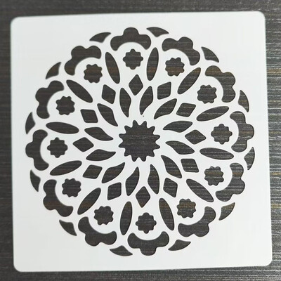 30*30cm Geometrijska Mandala DIY Šablone za slojeve Oslikavanje zidova Namještaj Spomenar Bojanje Album za utiskivanje Ukrasni predložak