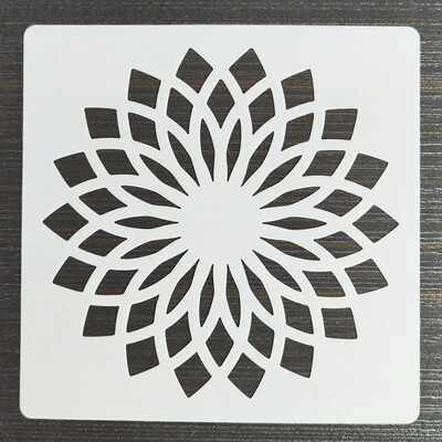 30*30cm Geometrijska Mandala DIY Šablone za slojeve Oslikavanje zidova Namještaj Spomenar Bojanje Album za utiskivanje Ukrasni predložak