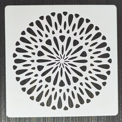 30*30cm Geometrijska Mandala DIY Šablone za slojeve Oslikavanje zidova Namještaj Spomenar Bojanje Album za utiskivanje Ukrasni predložak