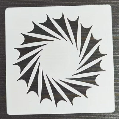 30*30cm Geometrijska Mandala DIY Šablone za slojeve Oslikavanje zidova Namještaj Spomenar Bojanje Album za utiskivanje Ukrasni predložak