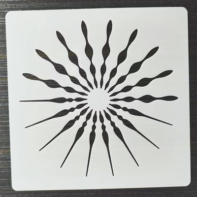 30*30cm Geometrijska Mandala DIY Šablone za slojeve Oslikavanje zidova Namještaj Spomenar Bojanje Album za utiskivanje Ukrasni predložak