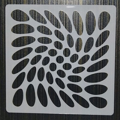 30*30cm Geometrijska Mandala DIY Šablone za slojeve Oslikavanje zidova Namještaj Spomenar Bojanje Album za utiskivanje Ukrasni predložak