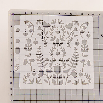 Шаблони за рисуване Шаблон за многократна употреба за рисуване върху дървени скали Платно Плат Стъкло Керамика S86