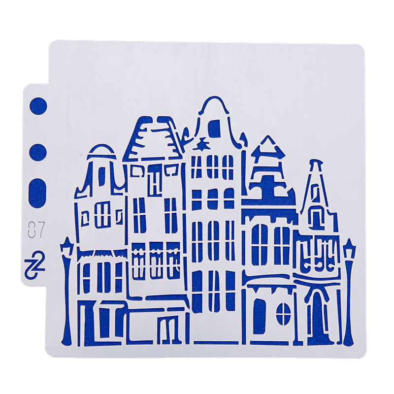 Trafaretai tapybai, Plastikiniai daugkartiniai trafaretai amatams Uolų tapybai ant medinių sienų plytelių Namų dekoras S87