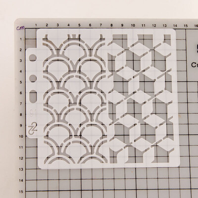 Šablone za slikanje Šablona za višekratnu upotrebu za slikanje na drvenom kamenju Platno Tkanina Staklo Keramika S91