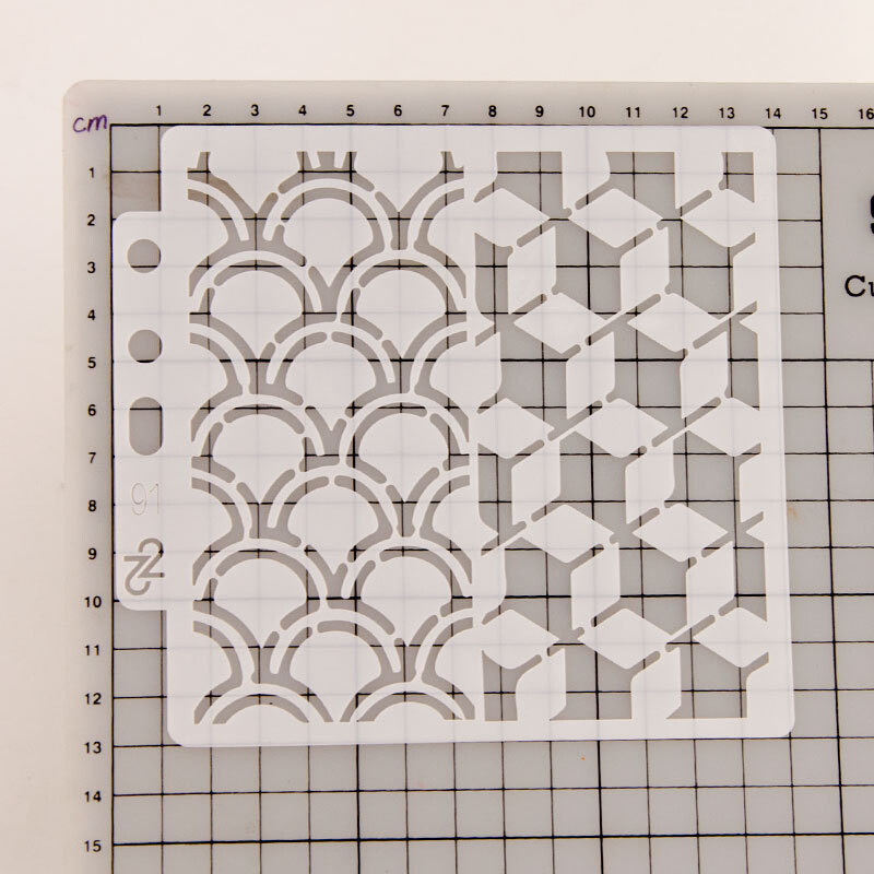 Šablone za slikanje Šablona za višekratnu upotrebu za slikanje na drvenom kamenju Platno Tkanina Staklo Keramika S91