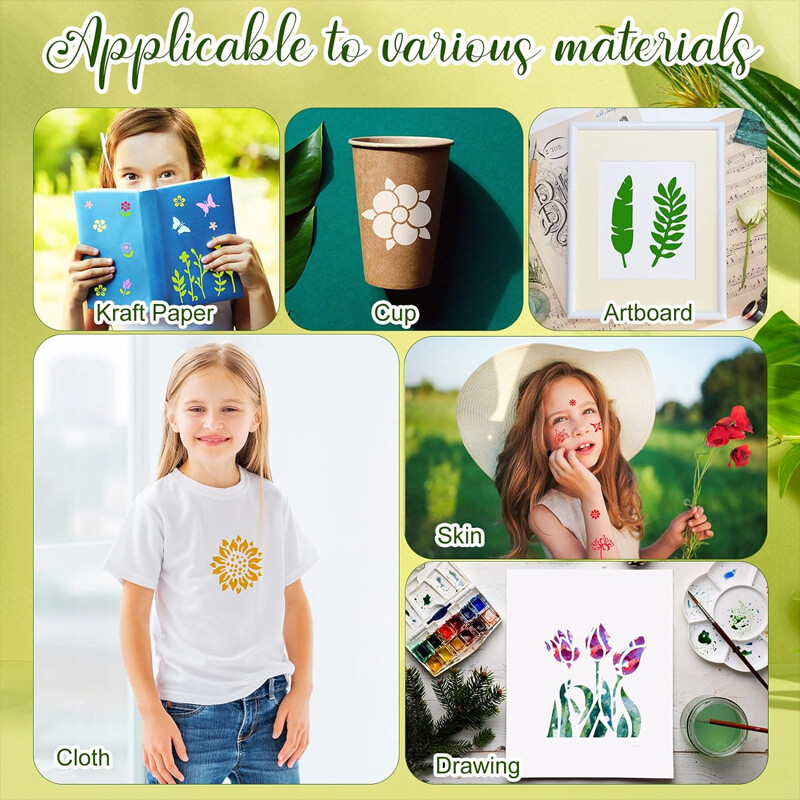 Šablona za crtanje, šablone za višekratnu upotrebu za slikanje DIY Craft Card Rock Decor S69