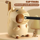 Модерна сладка острилка за моливи Capybara Механични ръчни инструменти за заточване Автоматично влиза в анимационни училищни офис консумативи