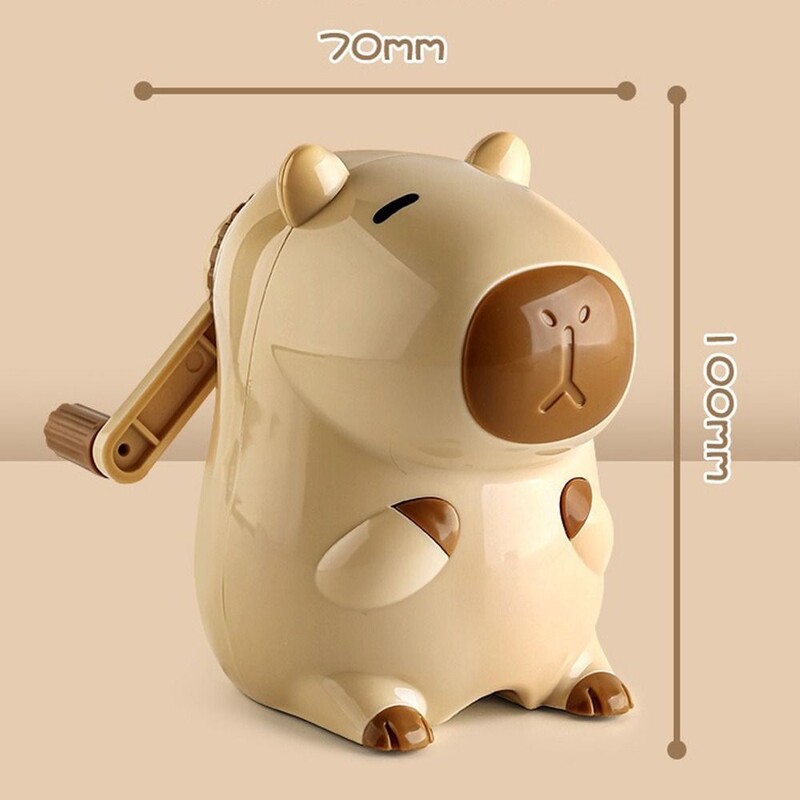 Модерна сладка острилка за моливи Capybara Механични ръчни инструменти за заточване Автоматично влиза в анимационни училищни офис консумативи