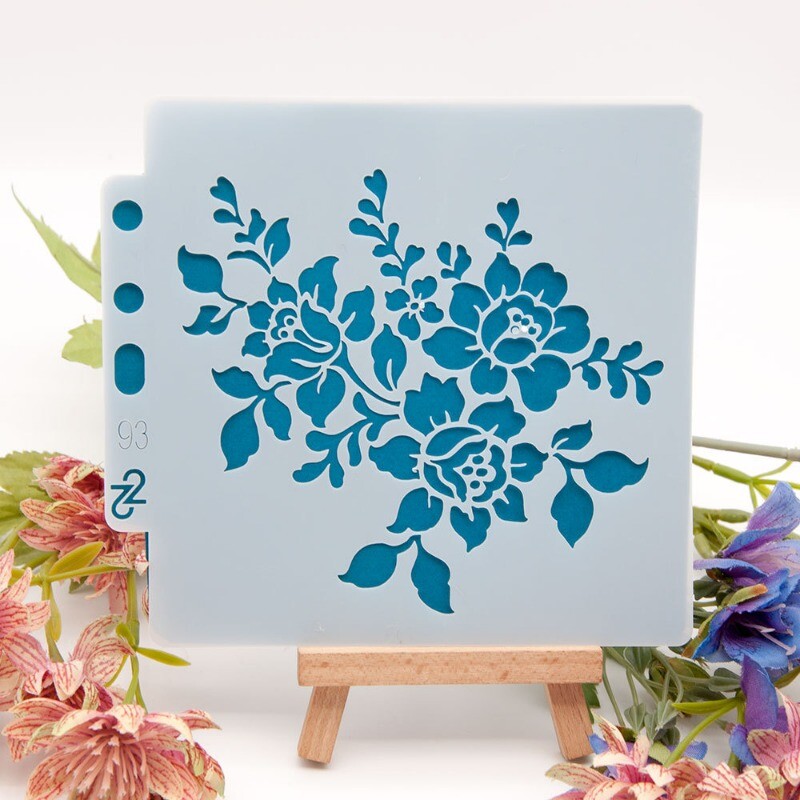 Шаблон за шаблон за рисуване, шаблони за многократна употреба за рисуване Направи си сам Craft Card Rock Decor S93