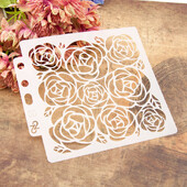 Șablon de desen, șabloane reutilizabile pentru pictura DIY Craft Card Rock Decor S88