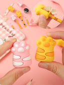 1 бр. Острилки за моливи Сладка котешка острилка с форма на лапа Молив Стандартна машина за рязане на моливи Студентски Училищни канцеларски материали