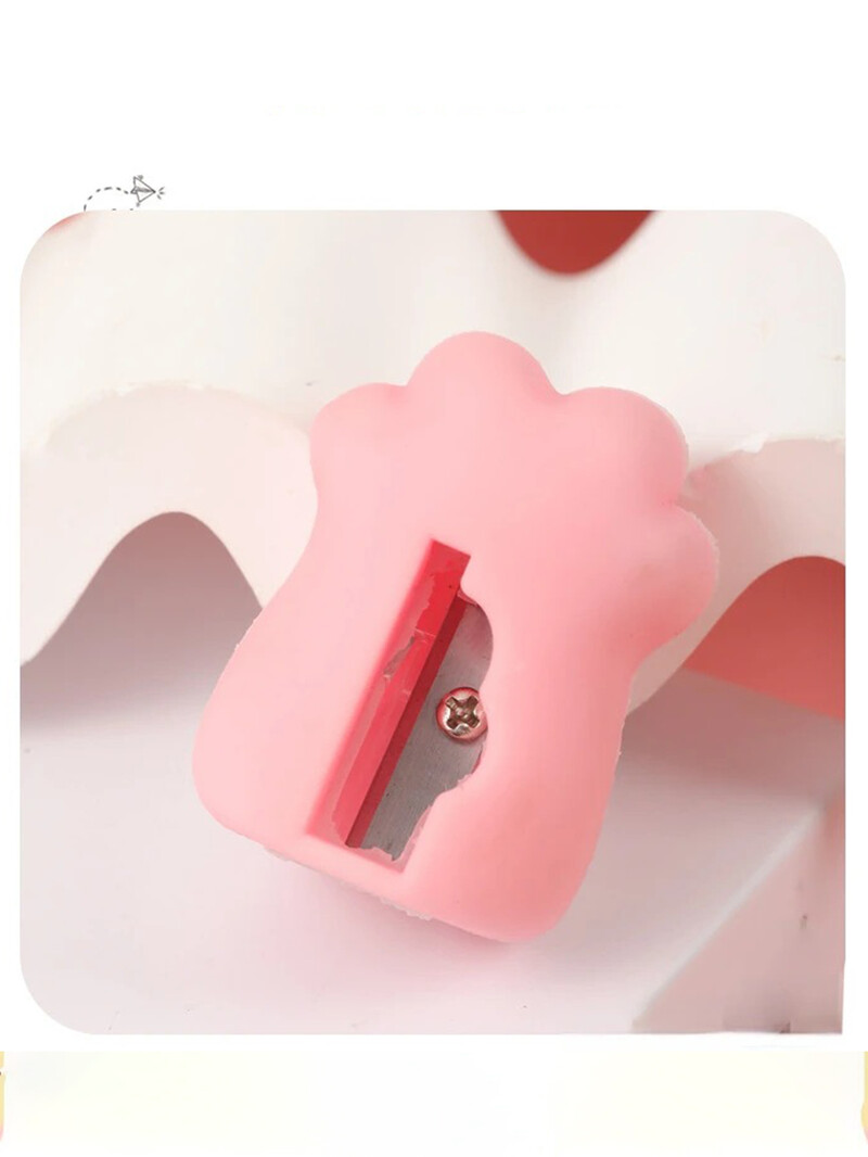 1 бр. Острилки за моливи Сладка котешка острилка с форма на лапа Молив Стандартна машина за рязане на моливи Студентски Училищни канцеларски материали