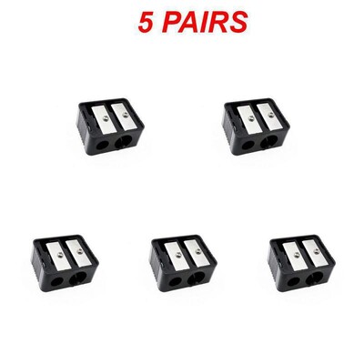 Marca cu găuri duble Ruj de precizie Ascuțitor de creion cosmetic pentru creion de buze pentru sprâncene Creion de ochi Cadou pentru fete Rechizite școlare