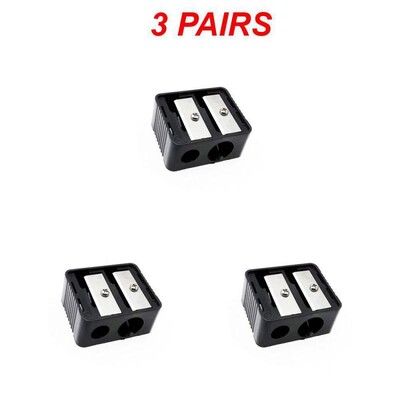 Marca cu găuri duble Ruj de precizie Ascuțitor de creion cosmetic pentru creion de buze pentru sprâncene Creion de ochi Cadou pentru fete Rechizite școlare