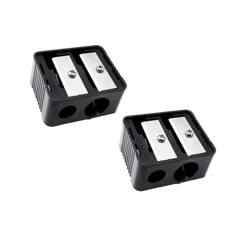 Marca cu găuri duble Ruj de precizie Ascuțitor de creion cosmetic pentru creion de buze pentru sprâncene Creion de ochi Cadou pentru fete Rechizite școlare