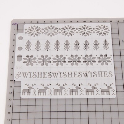 Șablon de șabloane reutilizabile pentru meșteșuguri, pictură pe carduri, pânză, bricolaj, artizanat, hârtie de mobilier S104