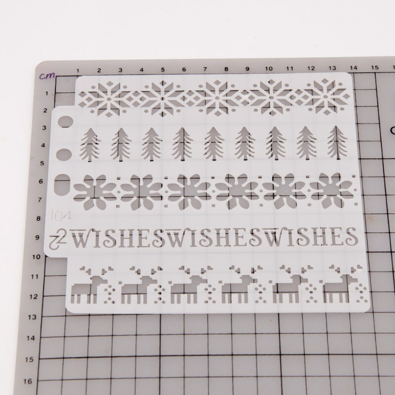 Șablon de șabloane reutilizabile pentru meșteșuguri, pictură pe carduri, pânză, bricolaj, artizanat, hârtie de mobilier S104