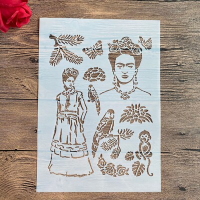 A4 29 * 21 cm Mandala cvijet DIY šablone Zidne slike Spomenar Bojanje Reljefni album Ukrasni papirni predložak kartice, zid