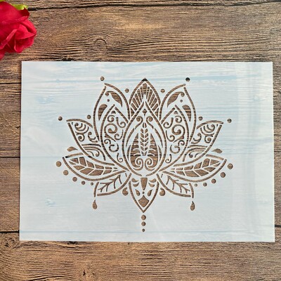 A4 29 * 21 cm Mandala cvijet DIY šablone Zidne slike Spomenar Bojanje Reljefni album Ukrasni papirni predložak kartice, zid