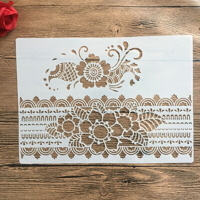 A4 29 * 21 cm Mandala cvijet DIY šablone Zidne slike Spomenar Bojanje Reljefni album Ukrasni papirni predložak kartice, zid