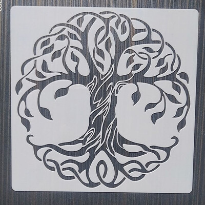 20*20cm Geometrijska Mandala DIY Šablone za slojeve Oslikavanje zidova Namještaj Spomenar Bojanje Album za utiskivanje Ukrasni predložak