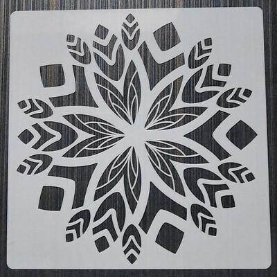 20*20cm Geometrijska Mandala DIY Šablone za slojeve Oslikavanje zidova Namještaj Spomenar Bojanje Album za utiskivanje Ukrasni predložak