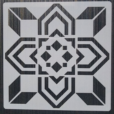 20*20cm Geometrijska Mandala DIY Šablone za slojeve Oslikavanje zidova Namještaj Spomenar Bojanje Album za utiskivanje Ukrasni predložak