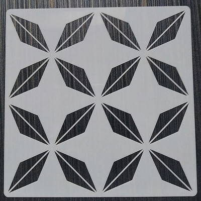 20*20cm Geometrijska Mandala DIY Šablone za slojeve Oslikavanje zidova Namještaj Spomenar Bojanje Album za utiskivanje Ukrasni predložak