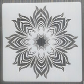 1Pes 15*15cm Mandala DIY Šablone za slojeve Oslikavanje zidova Namještaj Spomenar Bojanje Album za utiskivanje Ukrasni predložak