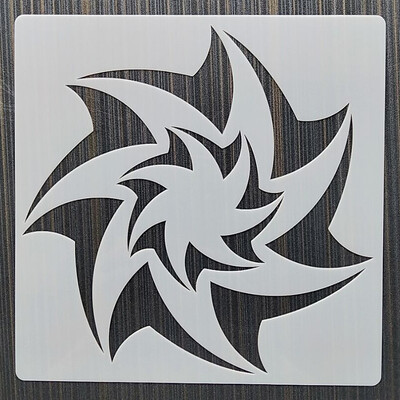 1Pes 15*15cm Mandala DIY Šablone za slojeve Oslikavanje zidova Namještaj Spomenar Bojanje Album za utiskivanje Ukrasni predložak