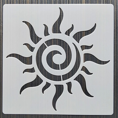 1Pes 15*15cm Mandala DIY Šablone za slojeve Oslikavanje zidova Namještaj Spomenar Bojanje Album za utiskivanje Ukrasni predložak