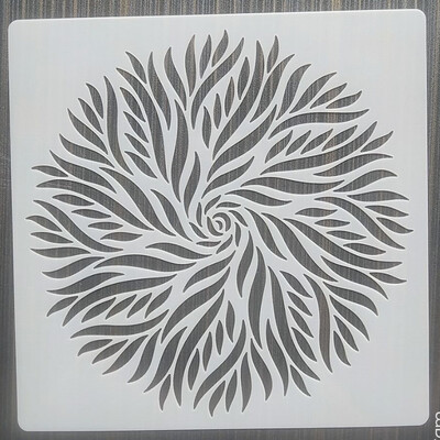 1Pes 15*15cm Mandala DIY Šablone za slojeve Oslikavanje zidova Namještaj Spomenar Bojanje Album za utiskivanje Ukrasni predložak