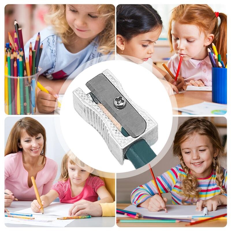 Šiljilo za olovke Ergonomsko metalno školsko šiljilo za bojice Ergonomski uredski pribor Pribor za pisanje za učenike i