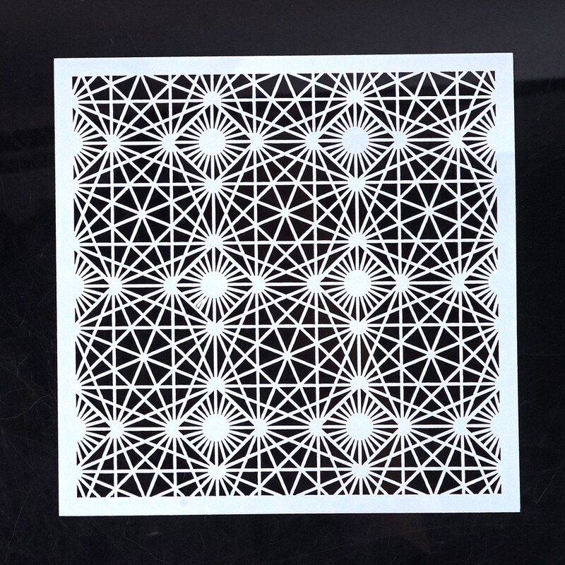 Geometrijska šablona za DIY rukotvorine od 13 cm za slikanje zidova Album za utiskivanje Ukrasne papirnate kartice za utiskivanje