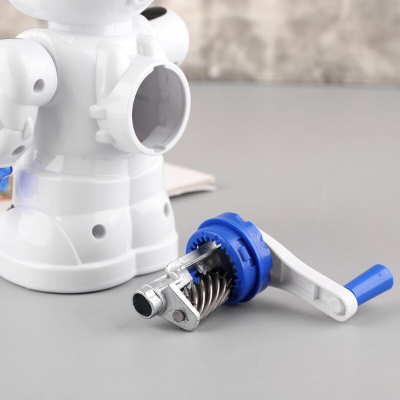 Ascuțitor de creion manual cu manivelă, cu design drăguț de desene animate robot pentru copii, elevi, studenți, rechizite școlare