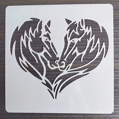 Predložak leptira 13*13 cm DIY Šablone za slojeve Zidne slike Spomenar Bojanje Album za utiskivanje Predložak ukrasnih kartica