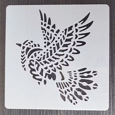 Predložak leptira 13*13 cm DIY Šablone za slojeve Zidne slike Spomenar Bojanje Album za utiskivanje Predložak ukrasnih kartica