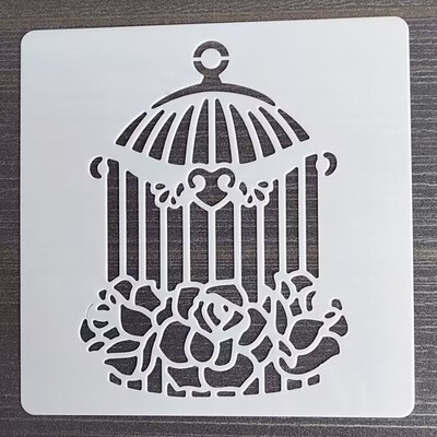 Predložak leptira 13*13 cm DIY Šablone za slojeve Zidne slike Spomenar Bojanje Album za utiskivanje Predložak ukrasnih kartica