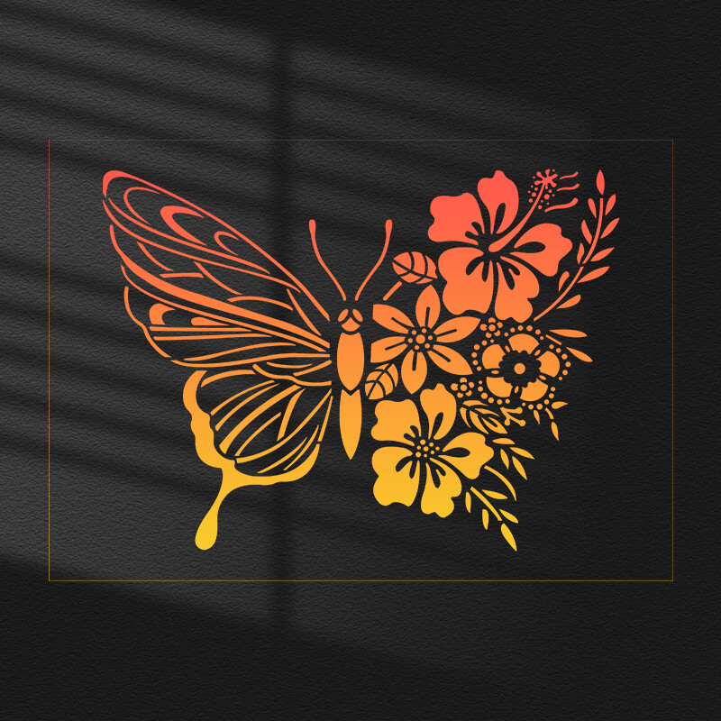 YOMDID 1kom leptir DIY šablona za grafite slikanje izdubljene ukrasne šablone bojanje reljefna slikovnica ukrasna