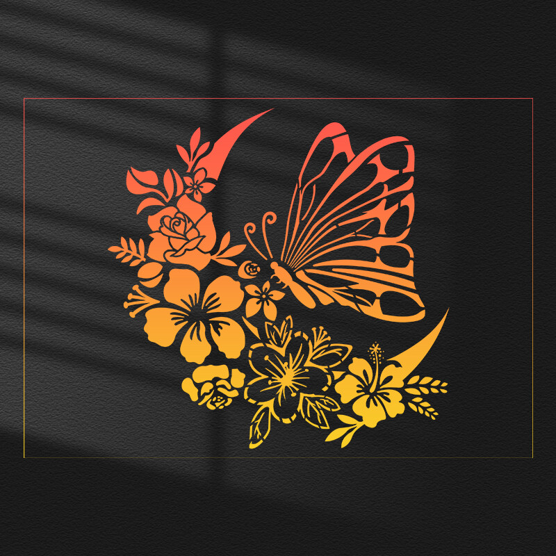 YOMDID 1buc Fluture Floare Luna Șablon DIY Pictură Graffiti Șabloane Decorative Evidențiate embosare Decorare carte cu imagini