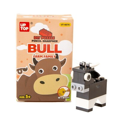 Blocuri de construcție în formă de animal DIY Ascuțitor creion Desen Puzzle Jucării Asamblare DIY Ascuțitor creion Schițe Scriere