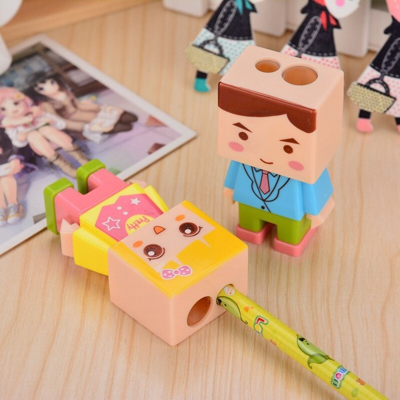 2 tk poiste ja tüdrukute isetegemine saab kokku panna laste pliiatsiteritaja Armas pliiatsiteritaja