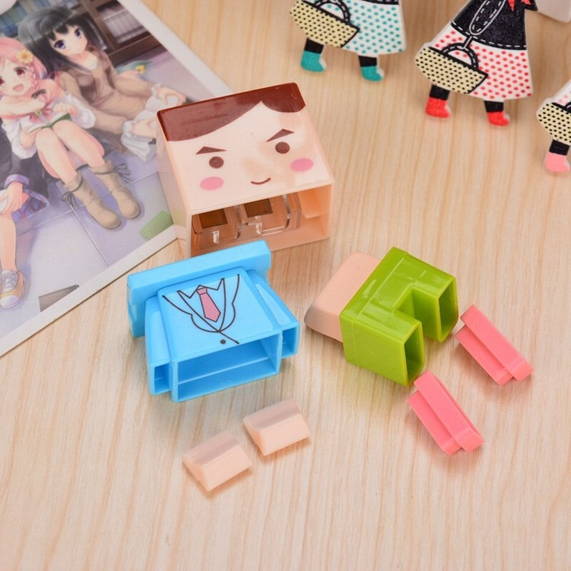 2 tk poiste ja tüdrukute isetegemine saab kokku panna laste pliiatsiteritaja Armas pliiatsiteritaja