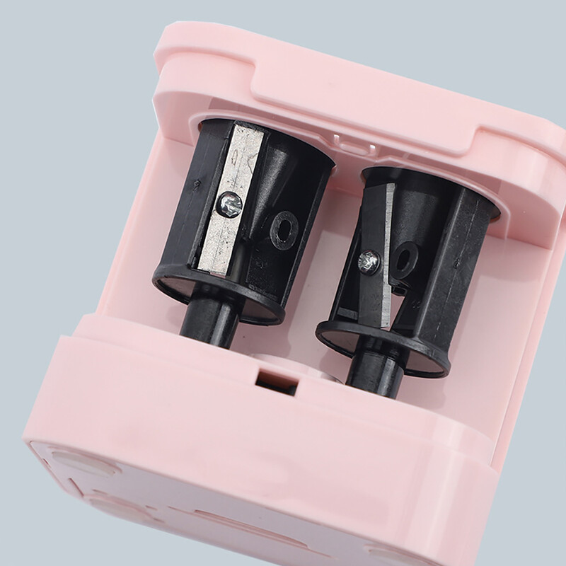 Ascuțitoare de creioane electrică automată cu două găuri Comutator Ascuțitoare de creion Acasă, birou, articole de papetărie școlare