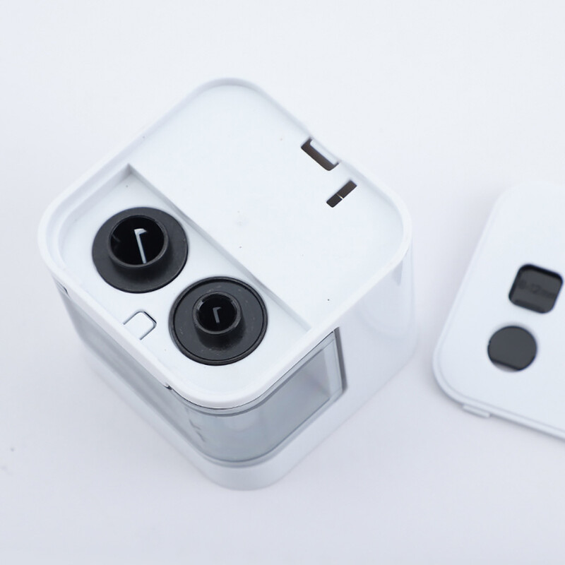 Ascuțitoare de creioane electrică automată cu două găuri Comutator Ascuțitoare de creion Acasă, birou, articole de papetărie școlare