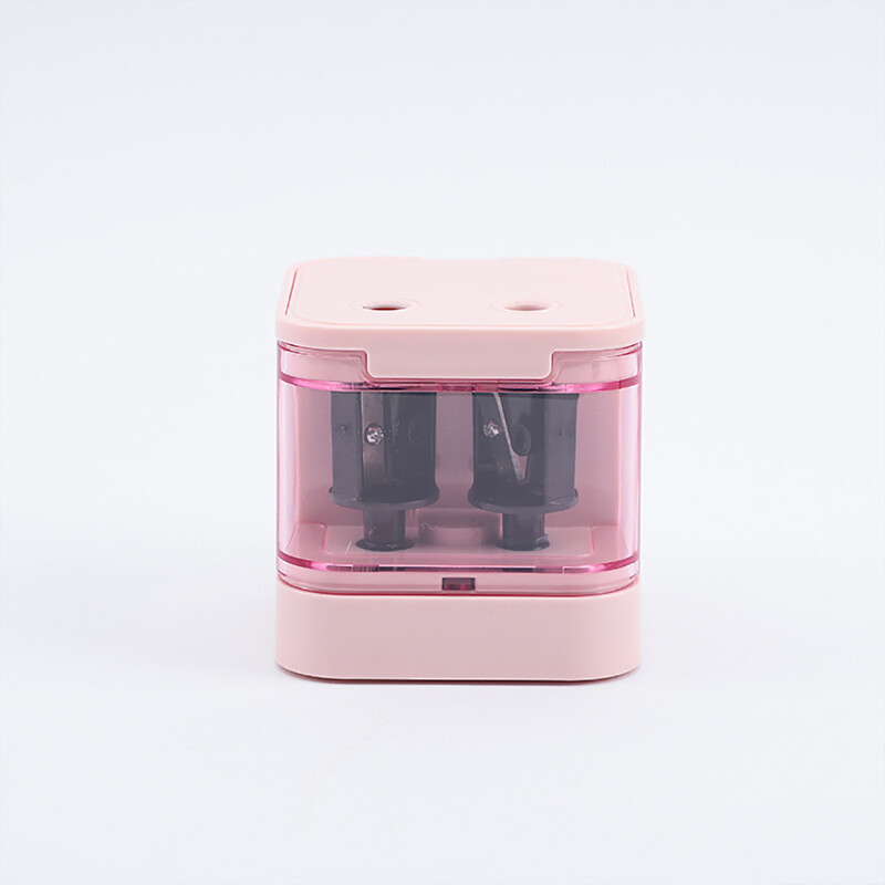 Ascuțitoare de creioane electrică automată cu două găuri Comutator Ascuțitoare de creion Acasă, birou, articole de papetărie școlare