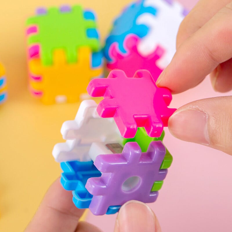 Ascuțitor de creion cub Rubik creativ, 4 buc, ascuțitor de creion detașabil pentru copii, pentru studenți, școală, articole de papetărie de birou
