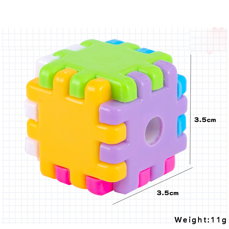 Ascuțitor de creion cub Rubik creativ, 4 buc, ascuțitor de creion detașabil pentru copii, pentru studenți, școală, articole de papetărie de birou